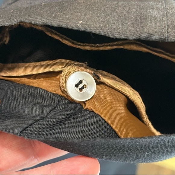 Vintage London Fog Lined Trench Coat Black Tan Sz 14 2X Capsule Old Money Wool - Picture 9 of 16